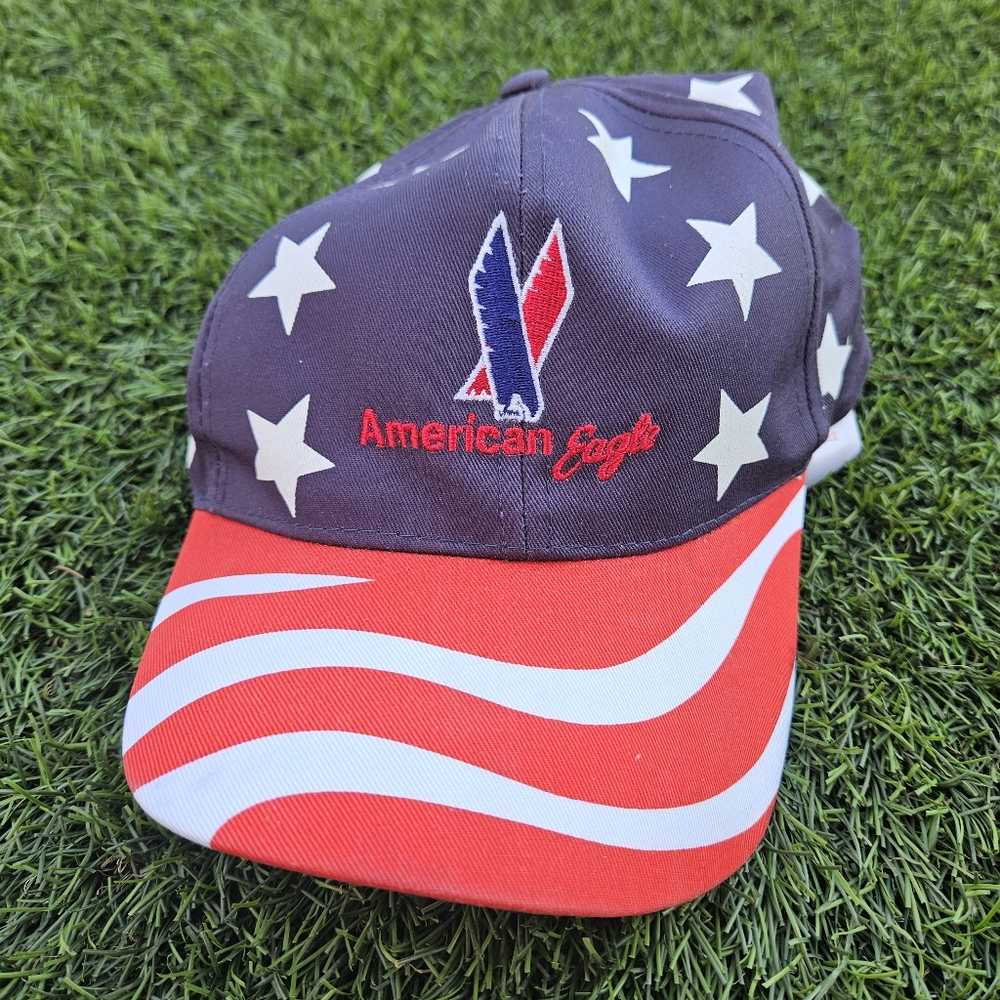 American Eagle Patriotic Baseball Cap Hat Headwear Adult Unisex Flag American